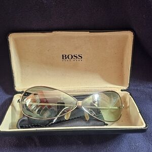 Vintage Hugo Boss Silver Women's Sunglasses HB11805